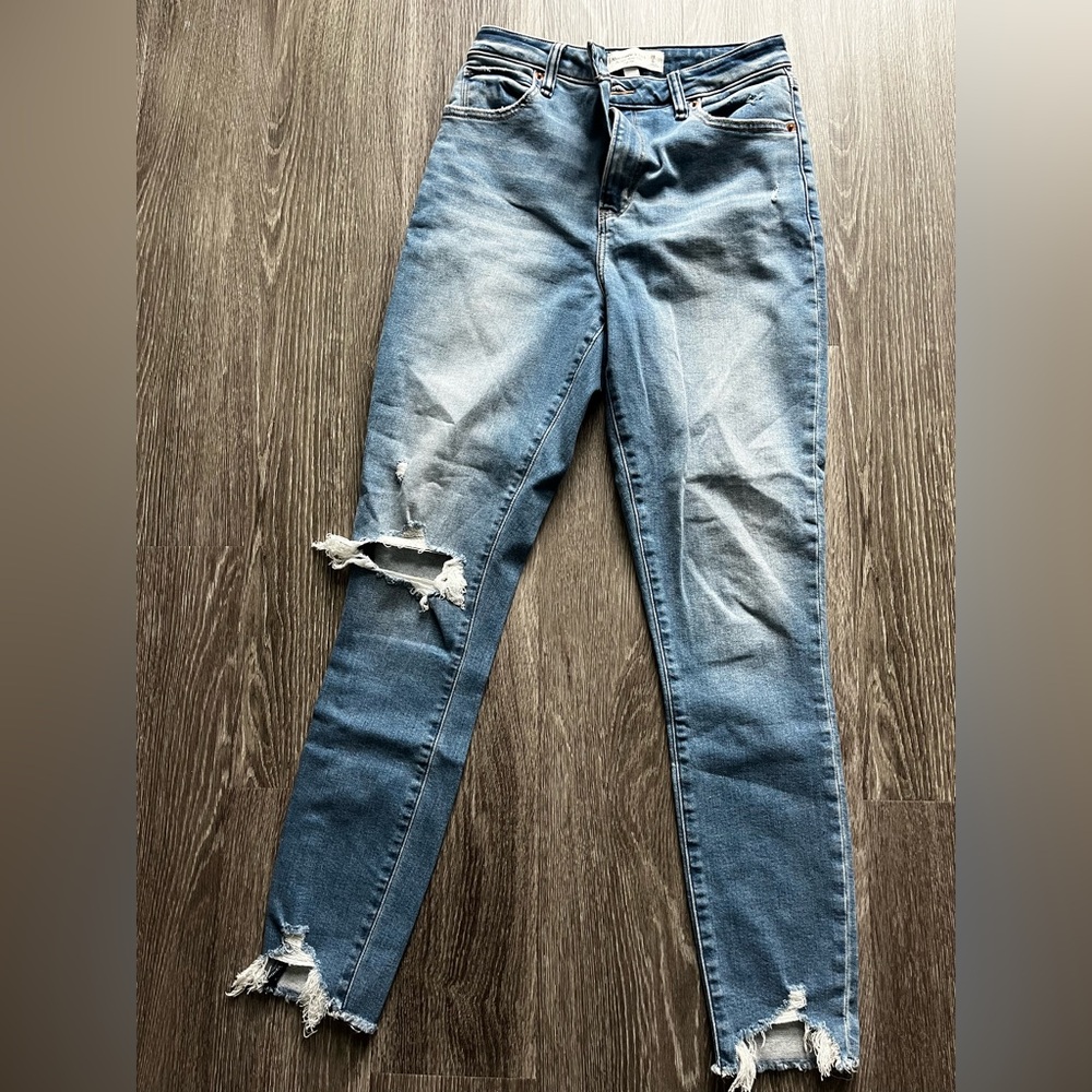 Abercrombie distressed denim